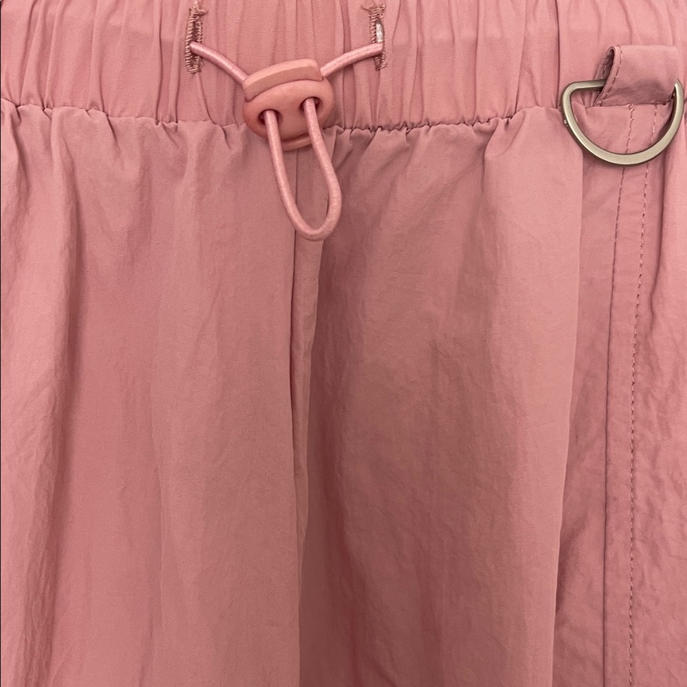 Dusty Pink Cropped Cargo Jogger Pants - Picture 3 of 11